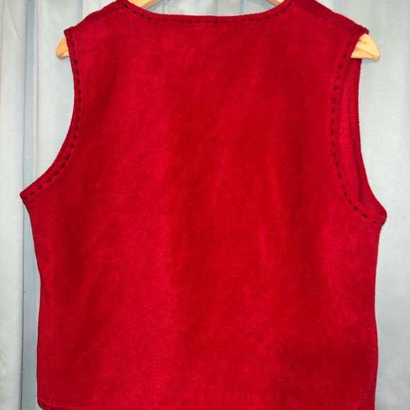 Carolyn Taylor Red Knit Vest - Picture 6 of 7